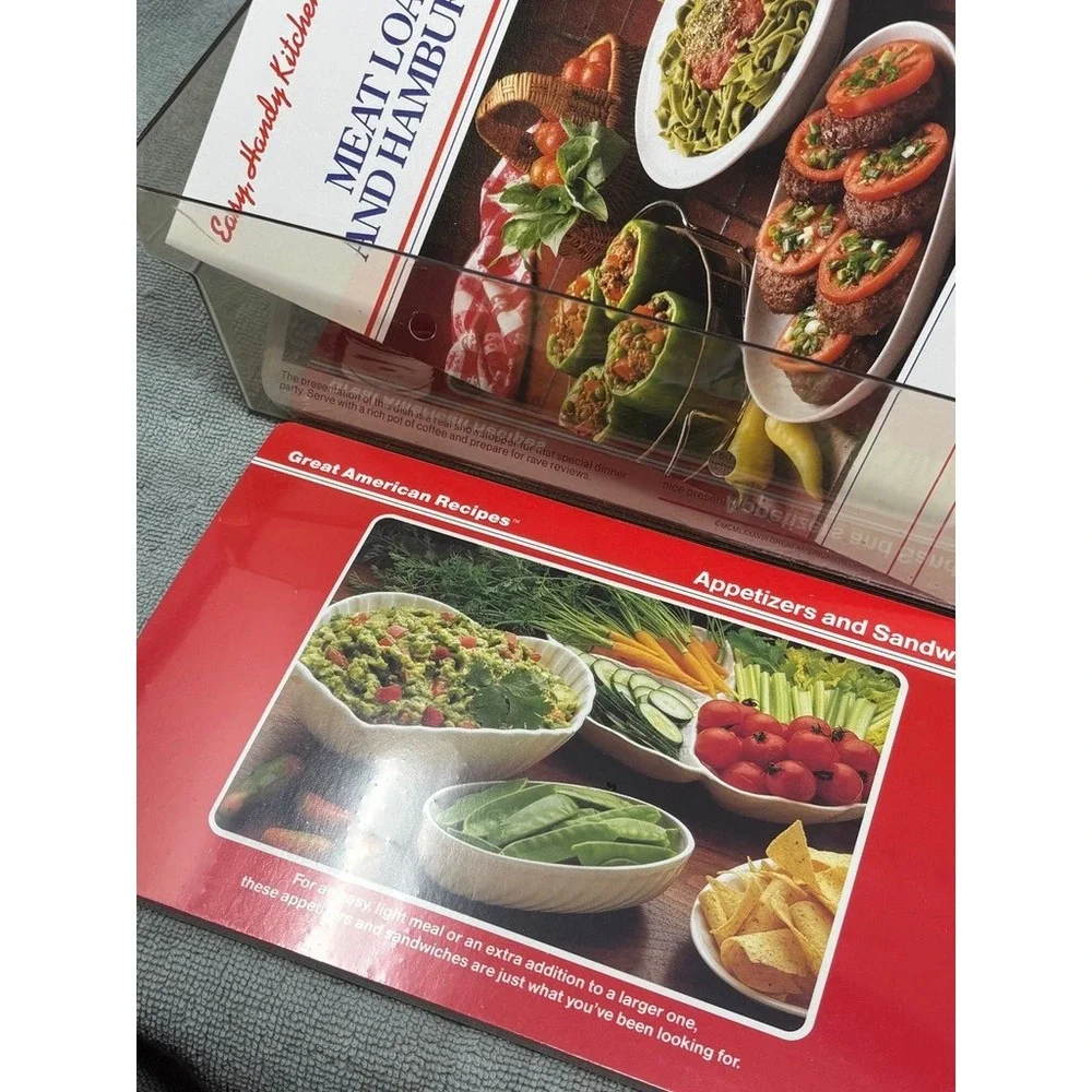 Vintage Great American Recipes Card Collection Box Set 1988 Microwave Cooking